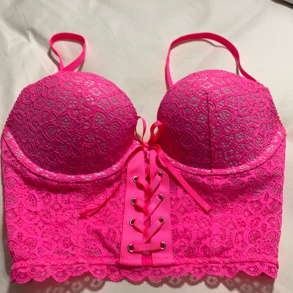 Vs neon pink bustier